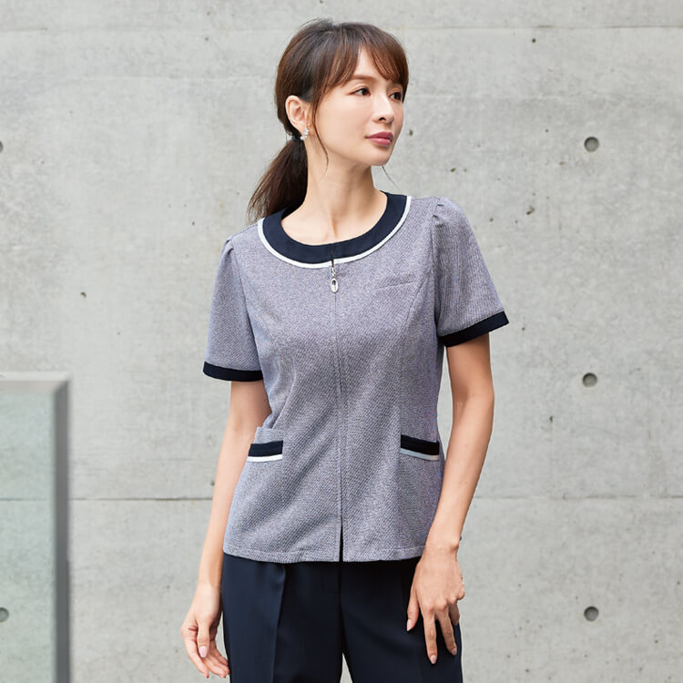 事務服 オーバーブラウス