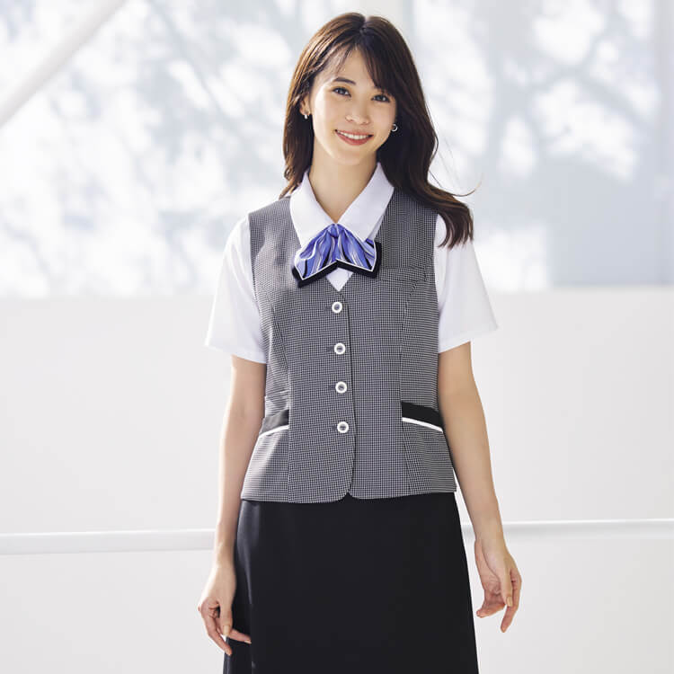 事務服おしゃれベスト - ユニフォーム通販「e-UNIFORM」ー お