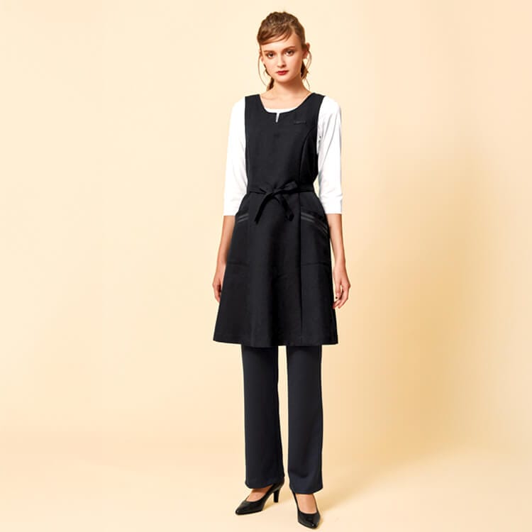 清掃員 ハウスキーパー ユニフォーム 制服 作業着 おしゃれ ファッション ホテル 客室係 不動産 清掃 クリーニング 長袖 セット レディース 秋冬