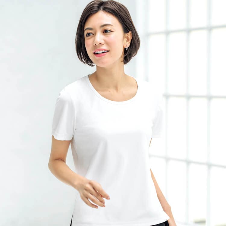 事務服カットソー半袖