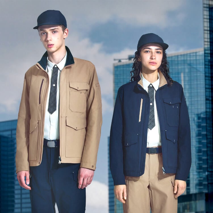 おしゃれ作業着ブルゾン