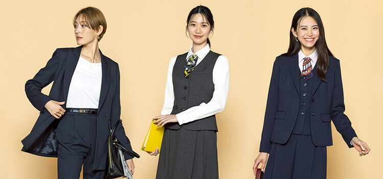 オフィス制服カタログ無料請求 職場のイメージアップに役立つ事務服紹介・法人様向けサンプル貸出しサービス・企業受付ユニフォーム