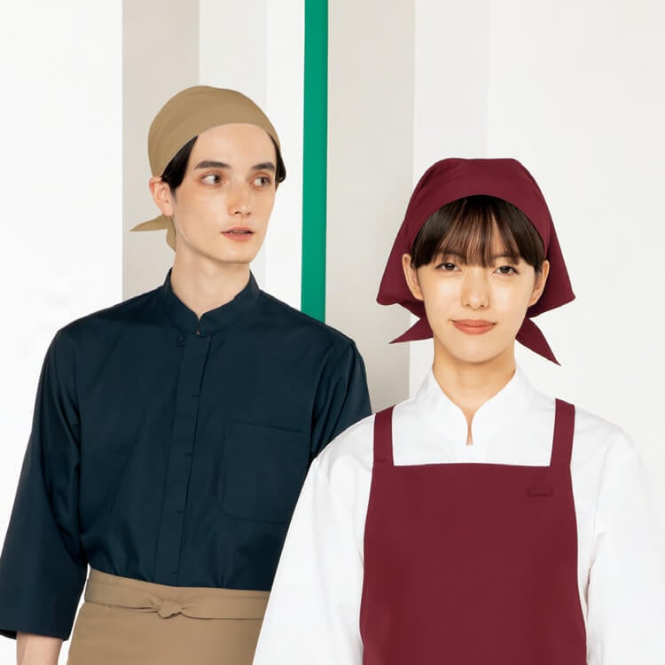 飲食店 三角巾 食堂 業務用三角巾 蕎麦屋 弁当店 帽子 まとめ買い割引 大口割引 店舗制服