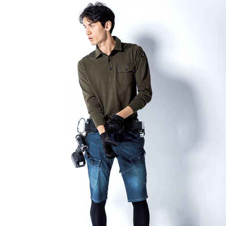 作業服ハーフパンツ