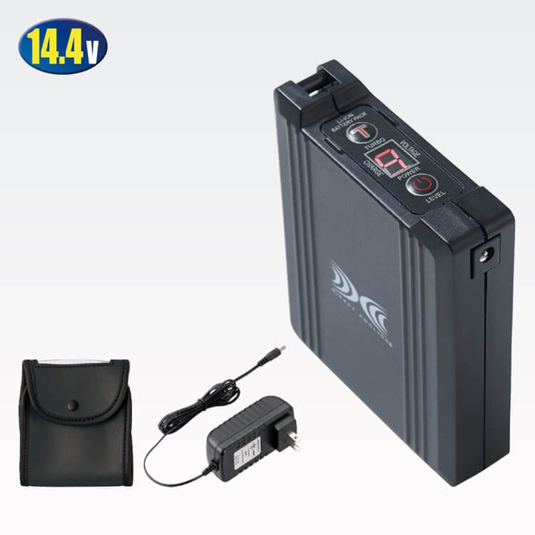 耐久性と快適性を備えた空調服バッテリー14.4V
